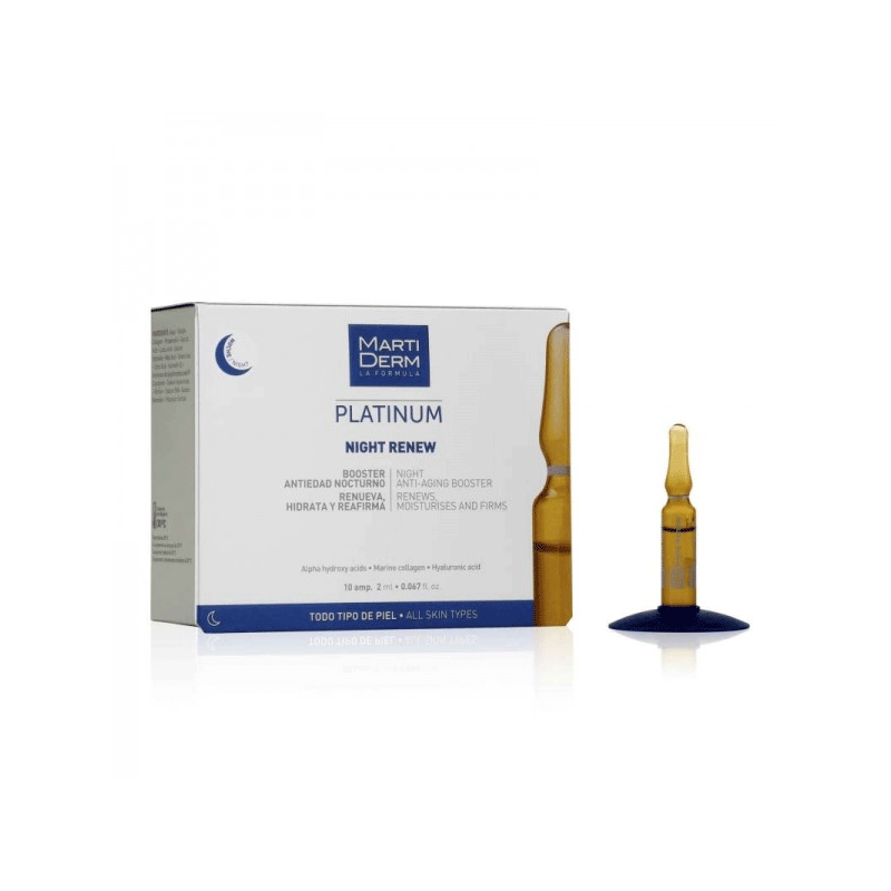 MARTIDERM PLATINUM NIGHT RENEW 10 AMPOULES . CAMPUS PARA